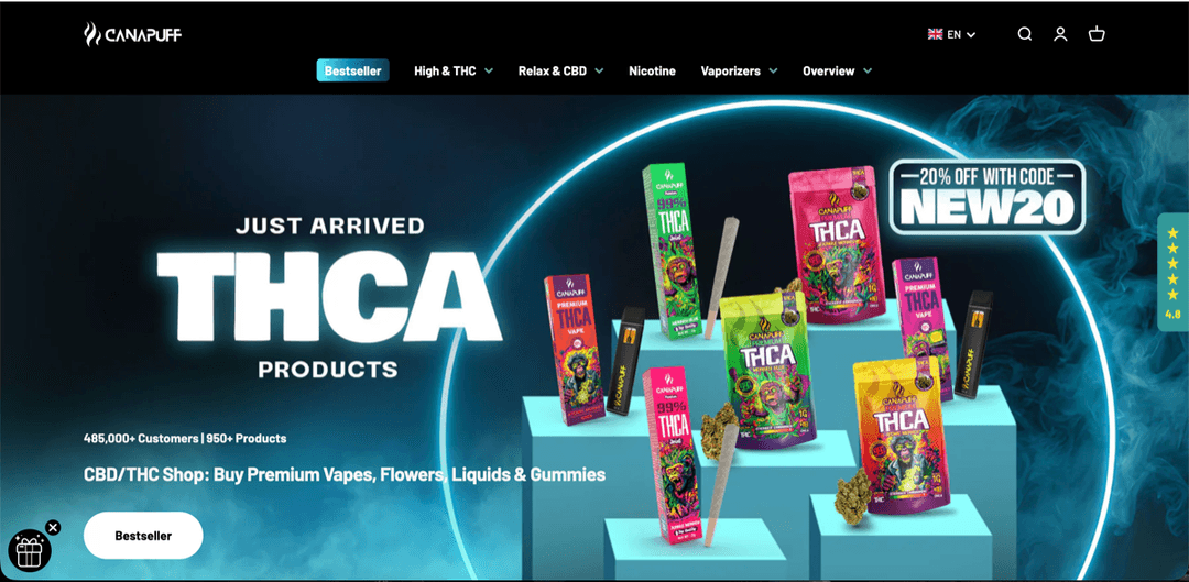 Canapuff - International Multi-Domain Cannabis E-commerce Platform